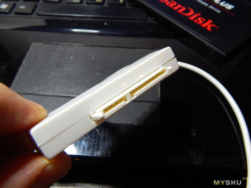 Адаптер для 2.5" жесткого диска SATA (7+15) в USB 2.0