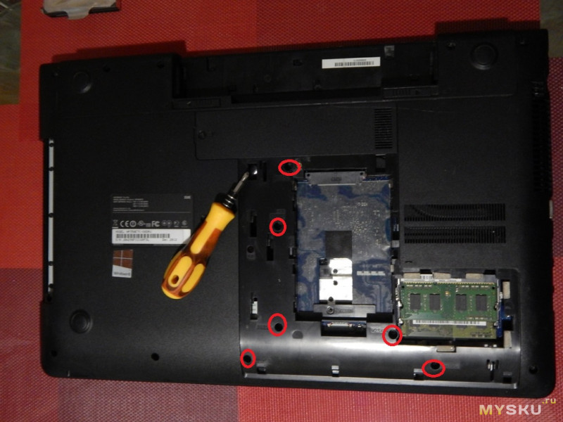 Замена вентилятора на ноутбуке Samsung np350e7c