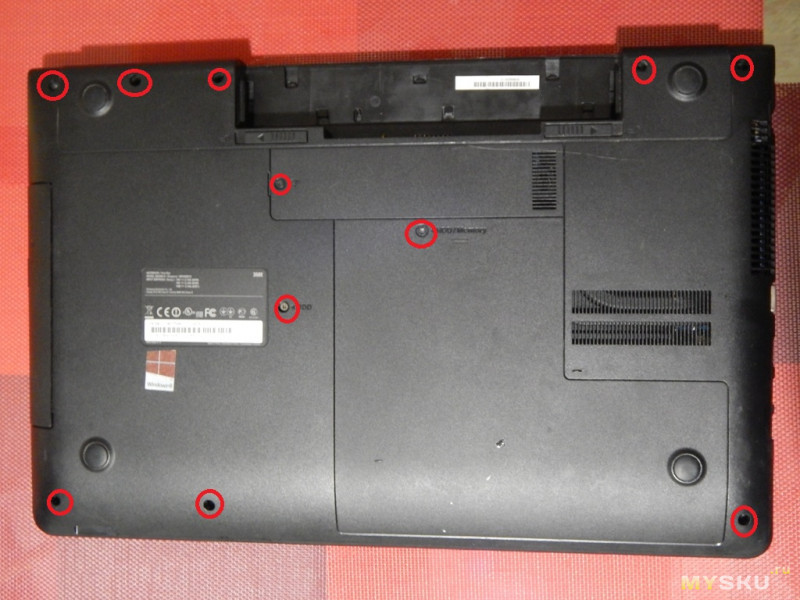 Замена вентилятора на ноутбуке Samsung np350e7c