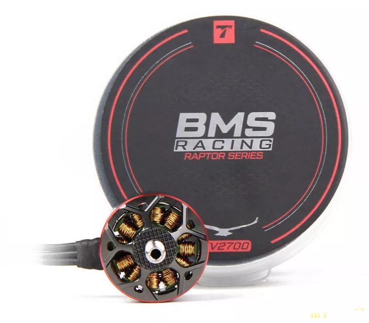 Безщеточный мотор для гоночных FPV дронов T-Motor BMS Racing Series Raptor 2207,5 2700KV 3-4S за 18.99$