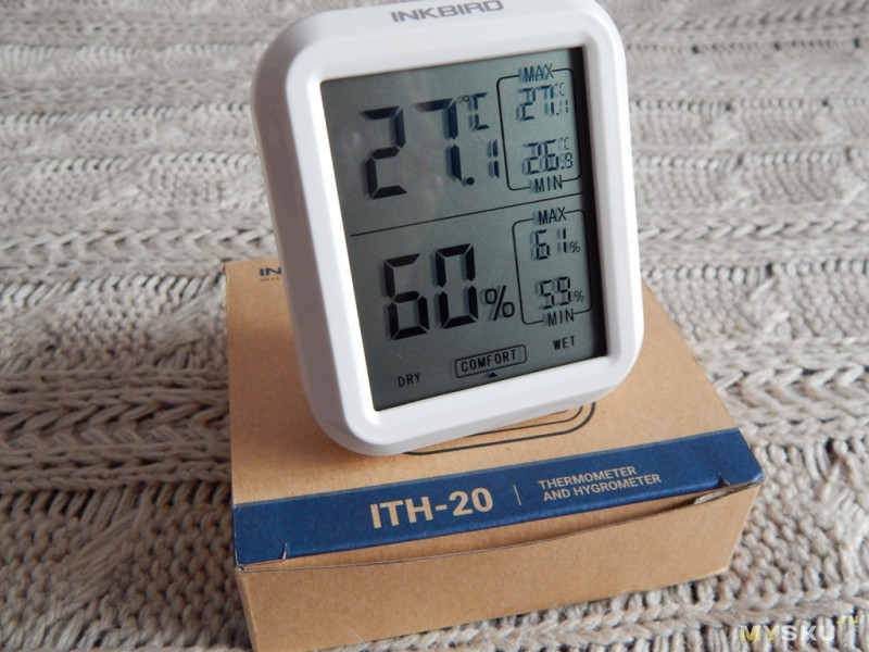 Цифровой термометр и гигрометр ITH-20