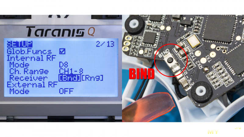 Микро квадрокоптер на бесколлекторных моторах – EMAX Tinyhawk