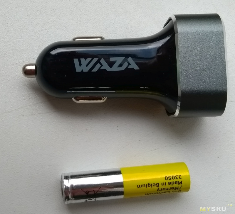 WAZA CY3601 - годная автомобильная зарядка с двумя независимыми Quick Charge 3.0 портами
