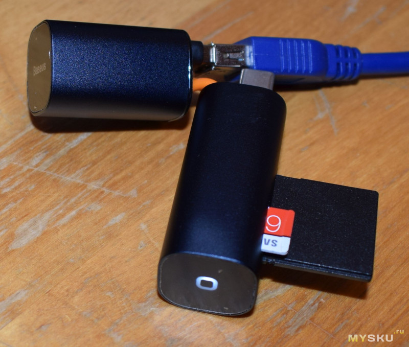Универсальный кардридер Baseus - USB 3.1 TypeC+TypeA в неожиданном дизайне для дамской сумочки