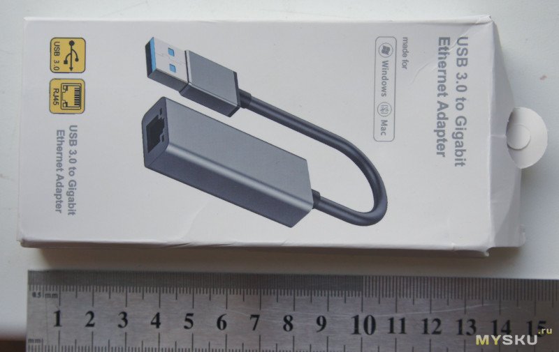 CABLETIME USB 3.0 Ethernet 1000Mbps адаптер - ASIX AX88179, под Win, Mac, Android,  Nintendo Switch