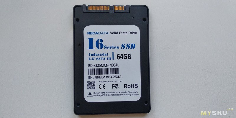 Китайский SSD RECADATA на 64gb