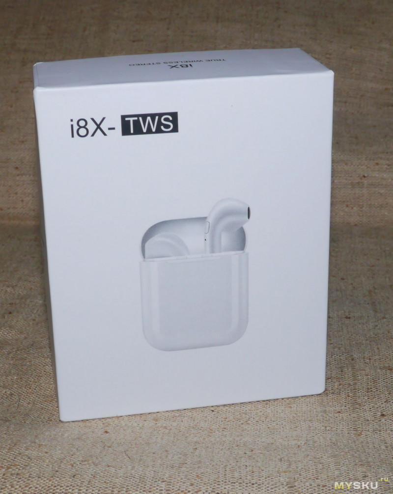 i8X-TWS -  Bluetooth наушники c док-станцией, очень похожие на другие известные наушники.