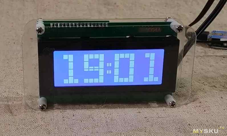 Geekcreit®  DIY Часы с большим экраном на DS3231 и спектральный анализатор музыки.