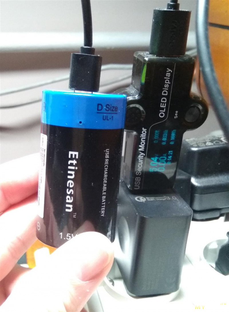 Аккумуляторная альтернатива батареям type D производителя Etinesan