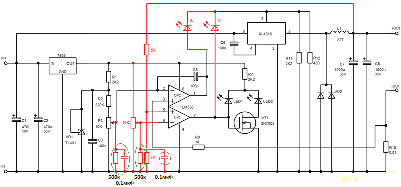 Xl4016e1 характеристики схема подключения