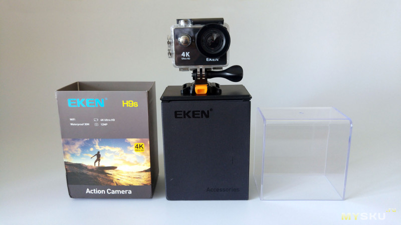 EKEN H9S WiFi экшен-камера, 2.7K@30fps, 1080p@60/30fps, 720P@120fps. Версия "S".