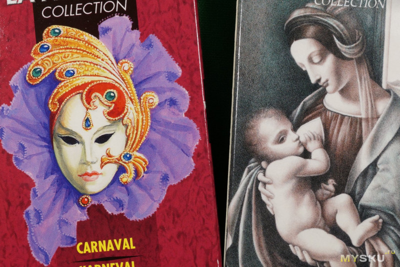 Игральные карты Lo Scarabeo: Leonardo Da Vinci и Carnival.