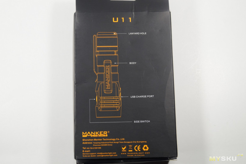 Карманный фонарик Manker U11 - короткий фотоотчет.