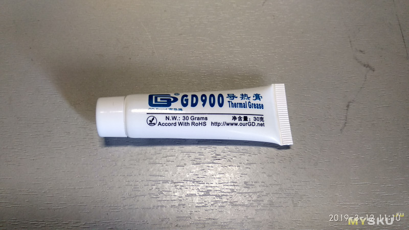 Тест термопасты GD900-1. GD900 посеребри ручку. Бонус: небольшой прогрев-тест GD900.