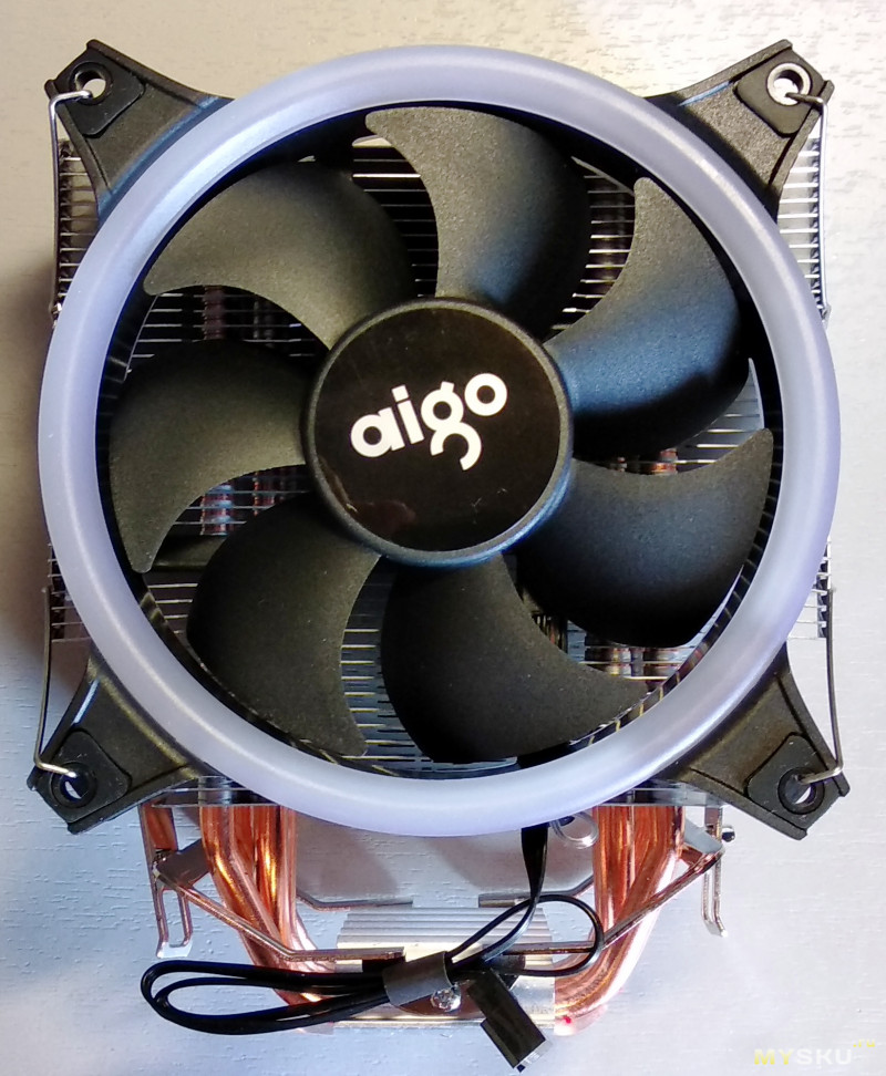 Тест кулера для процессора, AIGO E3. Китайское охлаждение.