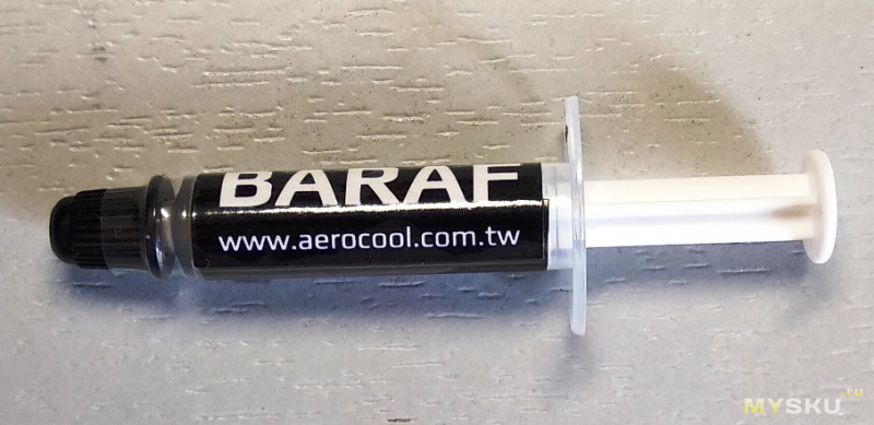 Тестирование Термопасты Aerocool Baraf. Бонусы: 1. тест КПТ-8 в общую таблицу, 2. обидно за HY880 3. Тест комплектной пасты Aerocool