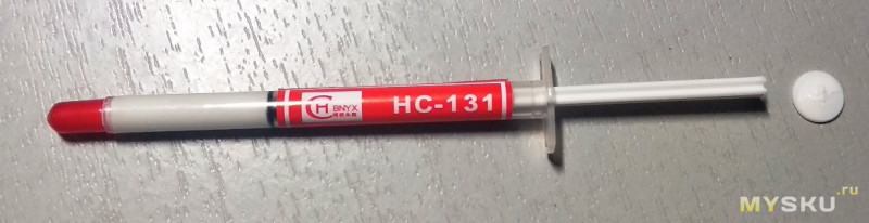 Тестирование термопасты HC-131. Очередное белое в пластиковом.
