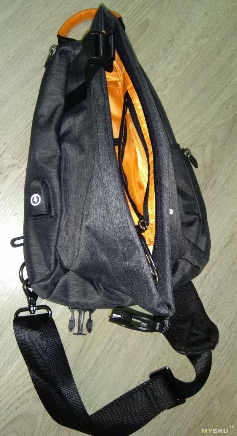 модный качественный рюкзак с одной лямкой