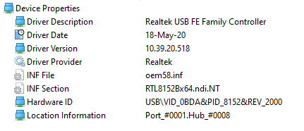 Realtek RTL8152B USB Ethernet адаптер с честными 100Мбит/с с поддержкой OpenWRT (Linux)