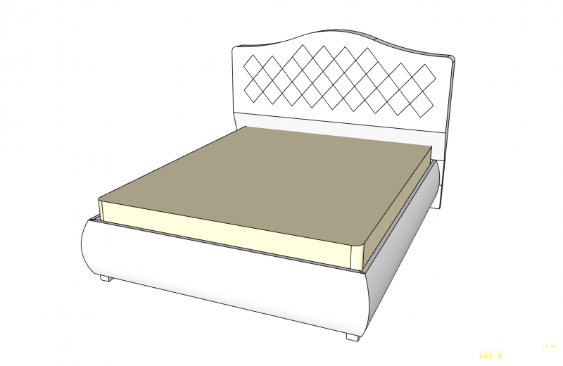 Кровать лиана 140х200 схема сборки