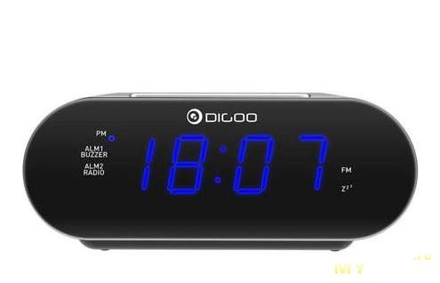 DIGOO светодиодный смарт-будильник с цифровым дисплеем и FM-радио за .48