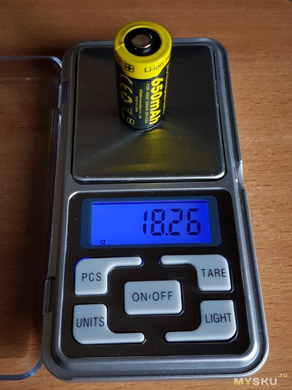 Аккумулятор 16340 Nitecore NL166 с PSB.