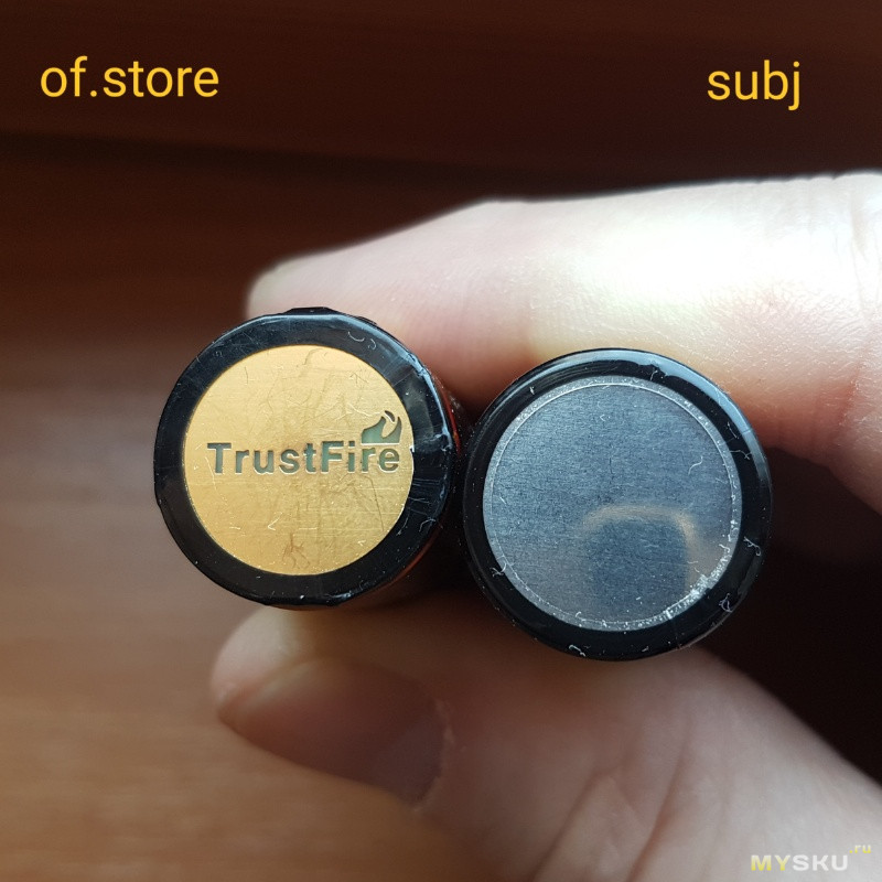 Аккумулятор TrustFire 18650 micro USB