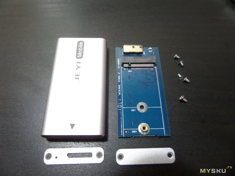 Корпус для M.2 SSD формата 2242: JEYI S81-N NGFF TO USB3.0 M.2 SATA3 ASM1153E