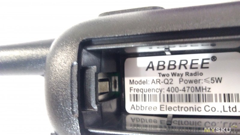 Обзор мини раций ABBREE AR-Q2 (UHF 400-470MHz) на аккумуляторе формата 18650