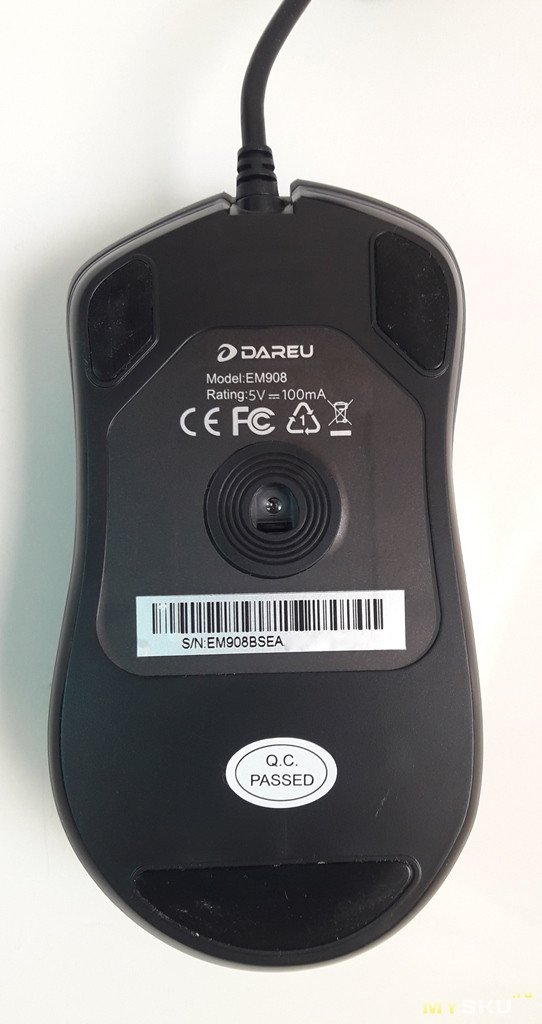 Игровая проводная мышь с эргономичным дизайном Dareu EM908.