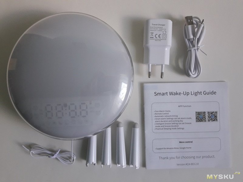 Смарт-светильник Zemismart Tuya с Wi-Fi, с будильником.