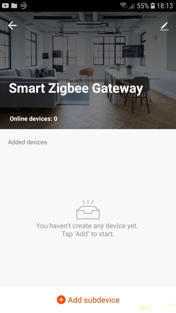Zigbee - датчик для окна или двери и Zigbee - хаб.