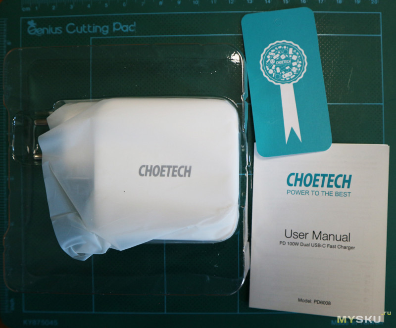 Блок питания (зарядка) CHOETECH PD6008 100Вт Power Delivery 3.0