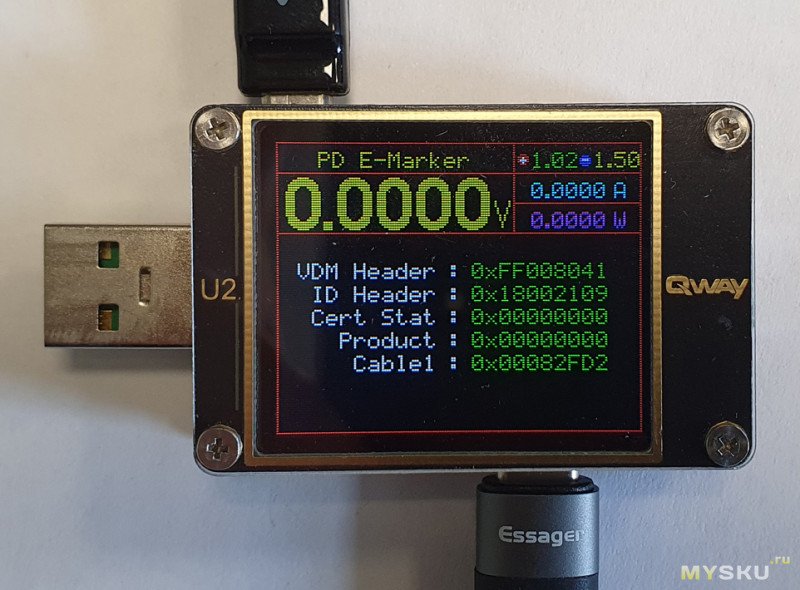 Кабель Essager EXCT2-MPG1 USB 3.1 Gen 2 (10 Гбит/с) 100 Вт - дежавю?